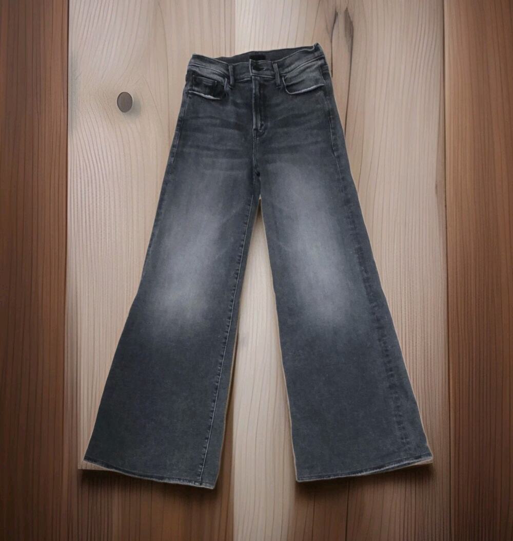 MOTHER The Twister Heel Wide-Leg Flare In I Hate Snake Jeans